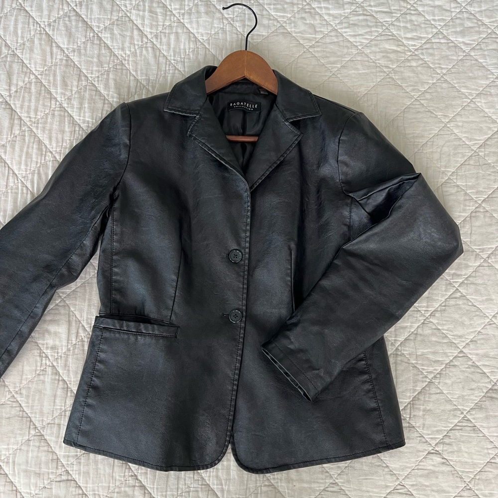 Bagatelle Black Faux Leather Jacket